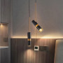 Зображення Чорний поворотний підвісний світильник із спотом ИМ Light-Deco 1 