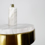 Изображение Білий мармуровий підвіс із латунним корпусом Ø 20 см ИМ Light-Deco 5 