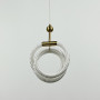Зображення Латунний підвіс із трьома завитками обплетеного неону 33 Вт ИМ Light-Deco 4 