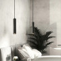 Изображение Підвіс Terrazzo Cylinder Long із сірим бетонним плафоном 30х4 см ИМ Light-Deco 6 