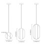 Зображення Незвичайний геометричний латунний світильник 15х24 см ИМ Light-Deco 3 