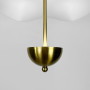 Зображення Латунний світильник із білим хвилястим плафоном Ø 50 см ИМ Light-Deco 1 