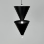 Зображення Чорний підвісний світильник із подвійним конусним дизайном Ø 17х40 см ИМ Light-Deco 5 