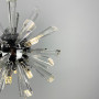 Зображення Круглий срібний дизайнерський підвіс ALMA з кристалами ИМ Light-Deco 2 