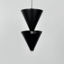 Зображення Чорний підвісний світильник із подвійним конусним дизайном Ø 17х40 см ИМ Light-Deco 1 