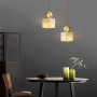 Зображення Латунний світильник із білим мармуровим плафоном 9х35 см ИМ Light-Deco 6 