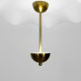 Зображення Латунний світильник із білим хвилястим плафоном Ø 50 см ИМ Light-Deco 3 