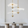 Изображение Латунний світильник із двома хвилястими плафонами Ø 50 см ИМ Light-Deco 6 