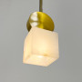 Зображення Латунний світильник із білим мармуровим плафоном 9х35 см ИМ Light-Deco 5 