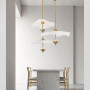 Зображення Латунний світильник із білим хвилястим плафоном Ø 50 см ИМ Light-Deco 5 