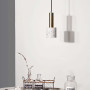 Изображение Підвіс MELODY із білим бетонним плафоном в стилі Ар-деко ИМ Light-Deco 8 