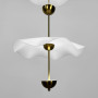 Изображение Латунний світильник із двома хвилястими плафонами Ø 50 см ИМ Light-Deco 1 