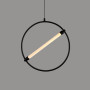 Изображение Світильник підвісне коло у чорному корпусі Ø35 см ИМ Light-Deco 1 