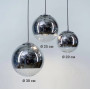 Изображение Підвісний світильник з срібним напиленням Ø 25 см ИМ Light-Deco 3 