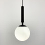 Зображення Підвісний чорний світильник Miira Large з білим матовим плафоном ИМ Light-Deco 4 