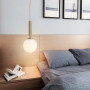 Зображення Підвісний латунний світильник з білим матовим плафоном ИМ Light-Deco 7 