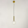 Зображення Підвісний латунний світильник з білим матовим плафоном ИМ Light-Deco 