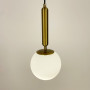 Зображення Підвісний латунний світильник з білим матовим плафоном ИМ Light-Deco 2 