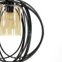 Изображение Підвіс Лофт у чорному корпусі форми плетеної сфери ИМ Light-Deco 2 