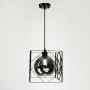 Зображення Люстра у чорному корпусі з графітовим плафоном 24х24 см ИМ Light-Deco 1 