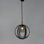 Изображение Підвіс Лофт у чорному корпусі форми плетеної сфери ИМ Light-Deco 4 