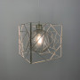 Изображение Підвіс Лофт у білому з позолотою корпусі форми куба ИМ Light-Deco 