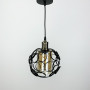 Зображення Підвіс в стилі Лофт у чорному круглому корпусі ИМ Light-Deco 1 