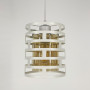 Изображение Підвіс в стилі LOFT у білому корпусі із янтарним плафоном ИМ Light-Deco 1 