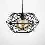 Зображення Люстра в чорному корпусі з плафоном янтар або графіт ИМ Light-Deco 1 