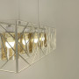 Изображение Світильник Лофт у білому корпусі на 4 янтарних плафони ИМ Light-Deco 1 