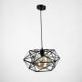 Зображення Люстра в чорному корпусі з плафоном янтар або графіт ИМ Light-Deco 4 