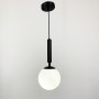 Зображення Підвісний чорний світильник з білим плафоном ИМ Light-Deco 5 