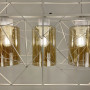 Изображение Світильник Лофт у білому корпусі на 3 янтарних плафони ИМ Light-Deco 2 