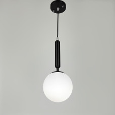 Люстра підвісна Light House LNF-17543/1 BK чорна з білим плафоном