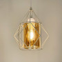 Изображение Підвіс у білому корпусі із янтарним плафоном ИМ Light-Deco 3 