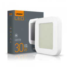 Світильник світлодіодний настінно-стельовий ART IP65 квадратний LED VIDEX 30W 5000K білий