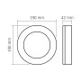 Зображення LED світильник ART IP65 круглий VIDEX VLE-BHFR-155B 15W 5000K Black ИМ Light-Deco 5 