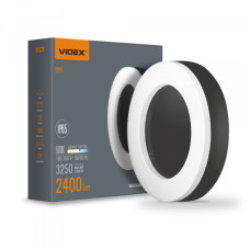 Світильник накладний світлодіодний LED круглий ART IP65 VIDEX 30W 5000K Black чорний