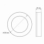 Изображение Светильник накладной светодиодный LED круглый ART IP65 VIDEX 30W 5000K Black черный  ИМ Light-Deco 2 