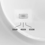 Изображение LED світильник настінний IP65 VIDEX WL03 18W 3000K-4000K-6500K Black ИМ Light-Deco 3 