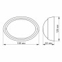 Изображение LED світильник IP65 овальний VIDEX 12W 5000K білий сенсорний ИМ Light-Deco 4 