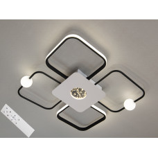 Стельова LED люстра MX2990 чорний білий 55Вт з пультом Стельова LED люстра MX2990 чорний білий 55Вт з пультом