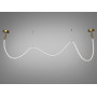 Зображення Стильна підвісна лед люстра Шланг, 28W, бронза ИМ Light-Deco 