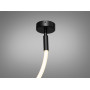 Зображення Світлодіодна підвісна люстра Мотузка, 17W, чорна люстра ИМ Light-Deco 2 