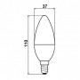 Изображение Свiтлодiодна лампа Biom BT-570 C37 7W E14 4500К матова ИМ Light-Deco 3 