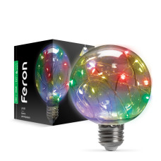 Світлодіодна лампа Feron LB-381 1Вт E27 RGB Світлодіодна лампа Feron LB-381 1Вт E27 RGB