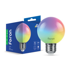 Світлодіодна лампа Feron LB-378 1Вт E27 RGB Світлодіодна лампа Feron LB-378 1Вт E27 RGB
