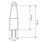 Изображение Свiтлодiодна лампа Biom G4 3.5W 1507 4500K AC/DC12 ИМ Light-Deco 1 