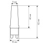 Изображение Свiтлодiодна лампа Biom G9 5W 2508 3000K AC220 ИМ Light-Deco 1 