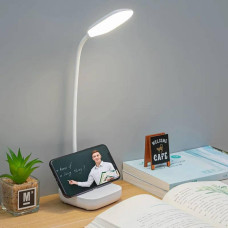 Настольный светильник светодиодная настольная лампа LED Light House SRS-20347 WT аккумуляторный, на гибкой ножке, полный спектр, белый